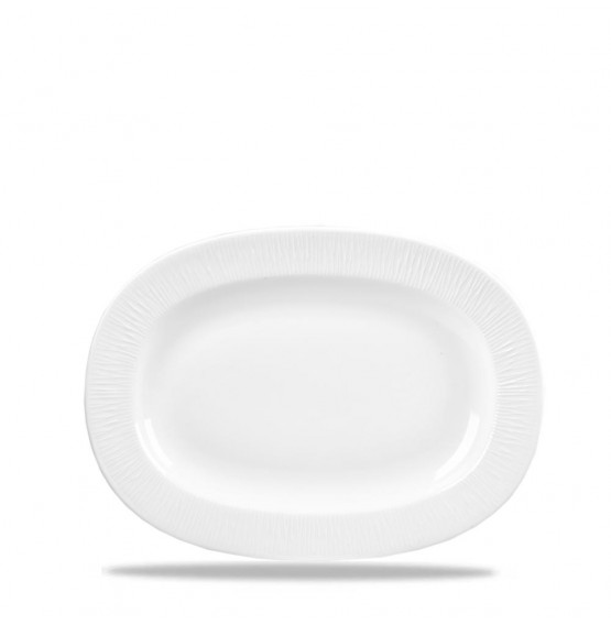 Bamboo Rimmed Oval Dish