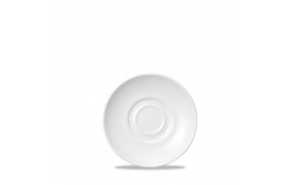 White Holloware Maple Coffee/Mocha Saucer