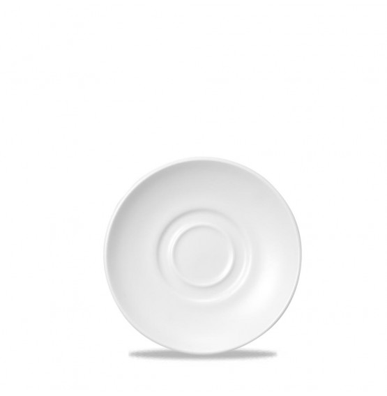 White Holloware Maple Coffee/Mocha Saucer