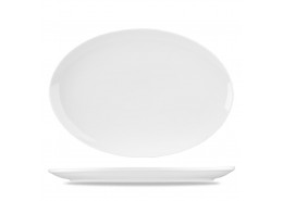 Menu Porcelain Oval Coupe Plate