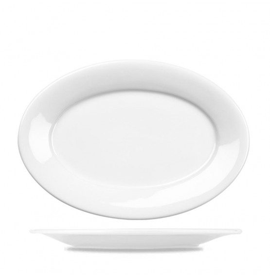 Menu Porcelain Oval Plate
