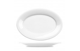 Menu Porcelain Oval Plate
