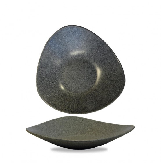 Alchemy Granite Lotus Melamine Shallow Bowl