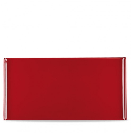 Alchemy Rectangular Red Melamine Buffet Tray