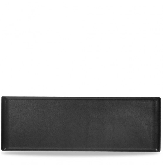 Alchemy Rectangular Black Melamine Buffet Tray
