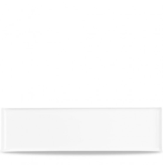 Alchemy Rectangular White Melamine Buffet Tray