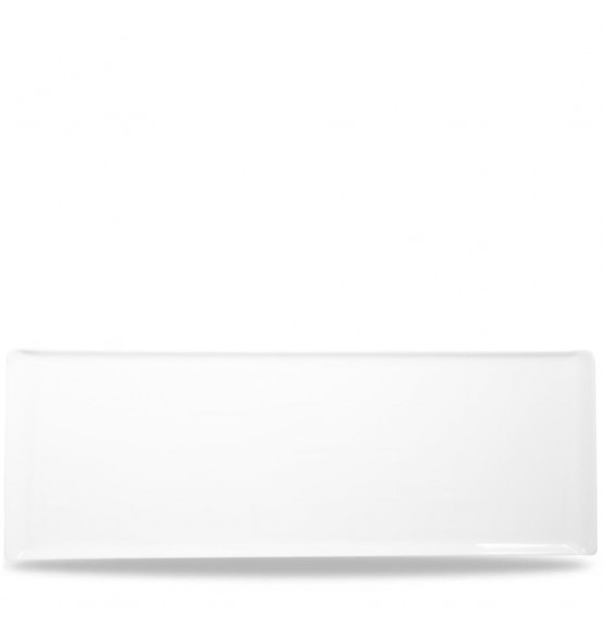 Alchemy Rectangular White Melamine Buffet Tray