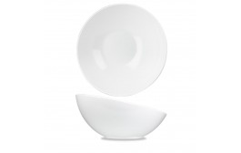 Alchemy White Melamine Tilt Bowl