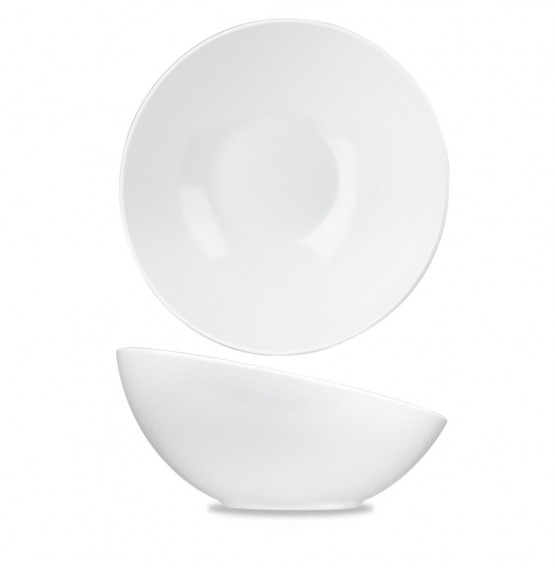 Alchemy White Melamine Tilt Bowl