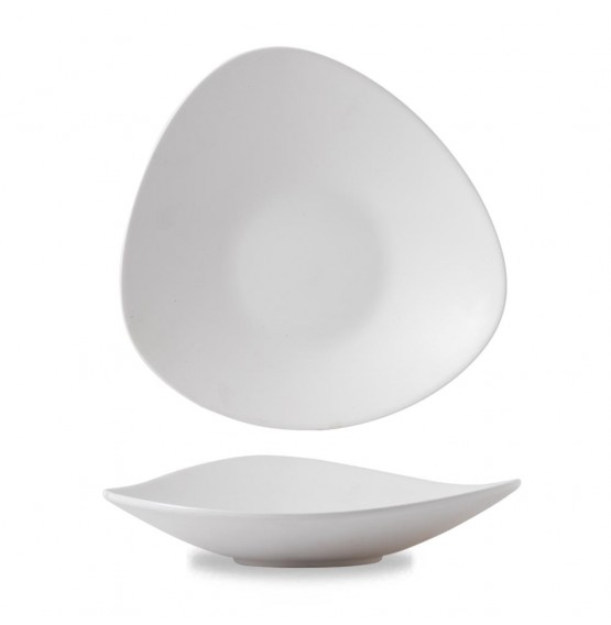 Alchemy White Lotus Melamine Shallow Bowl
