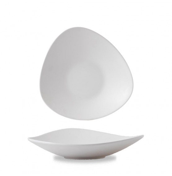 Alchemy White Lotus Melamine Shallow Bowl